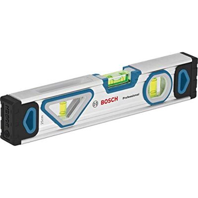Bosch nivel de burbuja magnético de 25 cm (lectura desde cualquier ángulo, carcasa de aluminio, topes resistentes) Set exclusivo de Amazon Bosch nivel de burbuja magnético de 25 cm (lectura desde cualquier ángulo, carcasa de aluminio, topes resistentes) Set exclusivo de Amazon