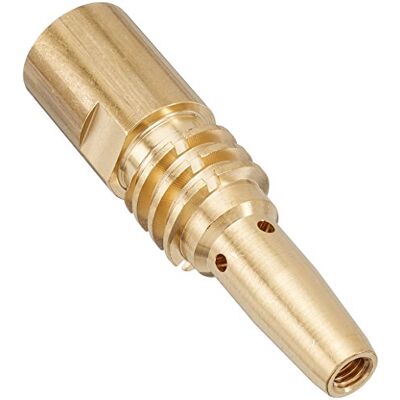 Abicor Binzel latón punta de contacto Soporte para soplete, M6 x M14 x 1 Tamaño de rosca, 70 mm de longitud (5 unidades) Abicor Binzel latón punta de contacto Soporte para soplete, M6 x M14 x 1 Tamaño de rosca, 70 mm de longitud (5 unidades)