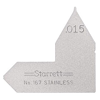 Starrett 167-015 Calibre de radios individual (calibre de radio de 15 pulgadas) Starrett 167-015 Calibre de radios individual (calibre de radio de 15 pulgadas)