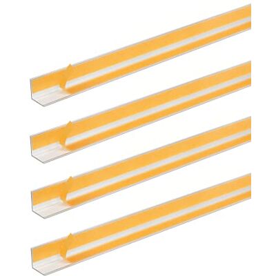 Alberts GAH- 433536 Perfil angular autoadhesivo (aluminio anodizado, 1000 x 20 x 20 mm, 4 unidades) Alberts GAH- 433536 Perfil angular autoadhesivo (aluminio anodizado, 1000 x 20 x 20 mm, 4 unidades)
