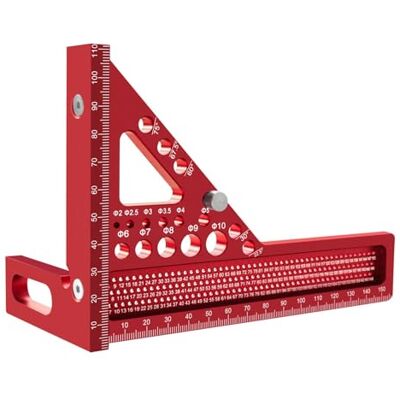Generic Escuadra 3D Multiángulo para Carpintería, Regla de Precisión de Aleación de Aluminio, Transportador de Ángulos Ajustable 22.5-90°, Herramienta para Ingenieros y Carpinteros, (Rojo) Generic Escuadra 3D Multiángulo para Carpintería, Regla de Precisión de Aleación de Aluminio, Transportador de Ángulos Ajustable 22.5-90°, Herramienta para Ingenieros y Carpinteros, (Rojo)