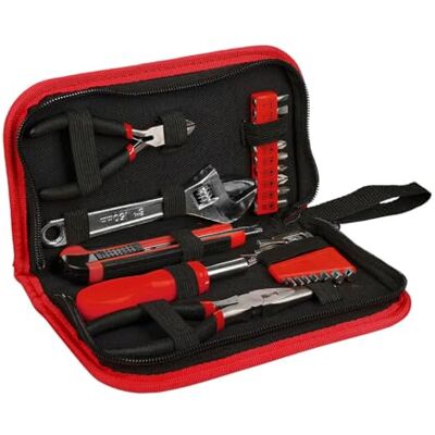 TILL. Kit de herramientas compacto de 18 piezas Abrazadera, llave, boquillas, cortador y destornillador Kit completo para bricolaje diario TILL. Kit de herramientas compacto de 18 piezas Abrazadera, llave, boquillas, cortador y destornillador Kit completo para bricolaje diario