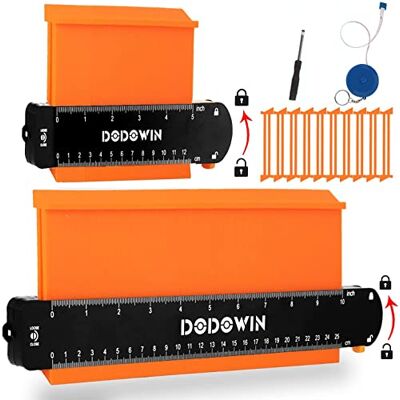 dodowin Medidor de Contornos 2 Piezas 25+12 cm, Copiador de Formas Dos Plantillas para Copiar Formas, Azulejos, Suelos, Madera, Bricolaje, Regalo Original Hombre, Regalo Hombre Cumpleaños dodowin Medidor de Contornos 2 Piezas 25+12 cm, Copiador de Formas Dos Plantillas para Copiar Formas, Azulejos, Suelos, Madera, Bricolaje, Regalo Original Hombre, Regalo Hombre Cumpleaños