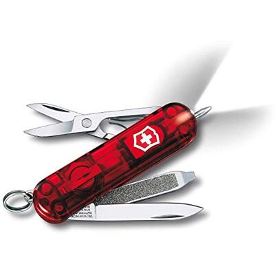 Victorinox Signature Lite, Navaja Multiuso Suiza, Cuchillo bolsillo, Regalo, 7 Funciones, Hoja pequeña, Lima de uñas Victorinox Signature Lite, Navaja Multiuso Suiza, Cuchillo bolsillo, Regalo, 7 Funciones, Hoja pequeña, Lima de uñas