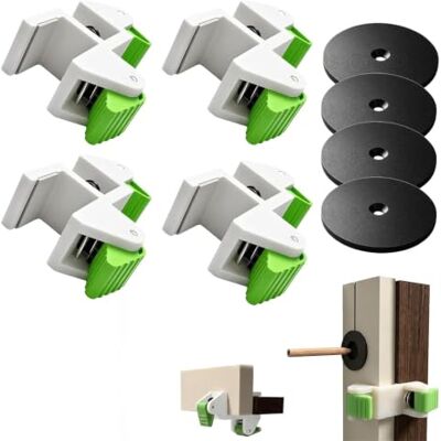 YipuVR Abrazadera de instalación de tablero de relleno de carpintería para sujetar Plantilla de escritura para gabinete con agarre de doble cara, almohadillas de goma suave, marcado ajustable para armarios YipuVR Abrazadera de instalación de tablero de relleno de carpintería para sujetar Plantilla de escritura para gabinete con agarre de doble cara, almohadillas de goma suave, marcado ajustable para armarios