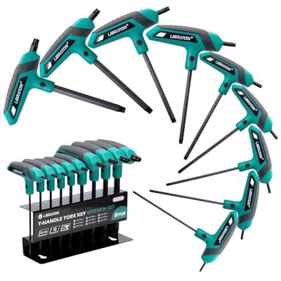 LIBRATON Juego de Llave Torx con Mango en T, Juego Llaves Torx, T10-T50 LIBRATON Juego de Llave Torx con Mango en T, Juego Llaves Torx, T10-T50