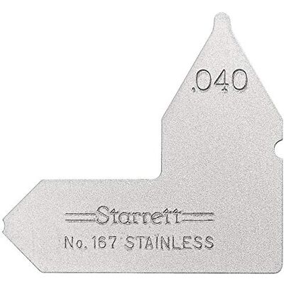 Starrett Calibre de radios individual (calibre 0,040 pulgadas) Starrett Calibre de radios individual (calibre 0,040 pulgadas)