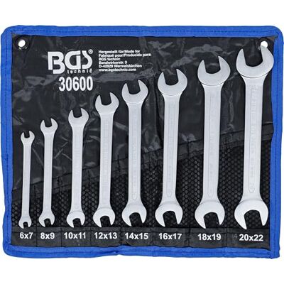 BGS Juego de llaves fijas dobles 6 22 mm 8 piezas BGS Juego de llaves fijas dobles 6 22 mm 8 piezas
