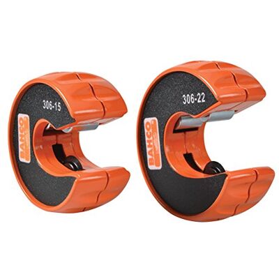 Bahco Cortadores de tubos, color naranja, 15 mm y 22 mm Paquete doble de cortadores automáticos de tubos para un corte rápido y limpio de tubos de 15 mm y 22 mm Bahco Cortadores de tubos, color naranja, 15 mm y 22 mm Paquete doble de cortadores automáticos de tubos para un corte rápido y limpio de tubos de 15 mm y 22 mm