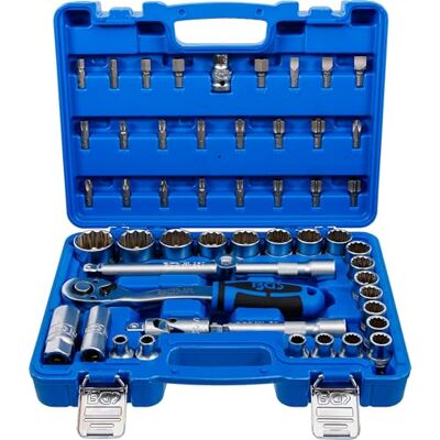 BGS Juego de llaves de vaso 12 caras entrada 12,5 mm (1/2") 8-32 mm 51 piezas BGS Juego de llaves de vaso 12 caras entrada 12,5 mm (1/2") 8-32 mm 51 piezas
