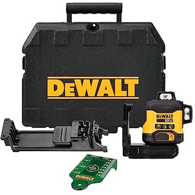 DeWalt DCLE34031N-XJ Nivel láser autonivelante verde de 3 líneas 360°, Sin batería/cargador DeWalt DCLE34031N-XJ Nivel láser autonivelante verde de 3 líneas 360°, Sin batería/cargador