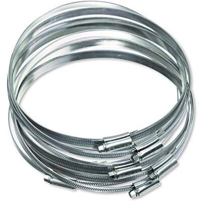 ECLIPSE Professional Tools W1 Bolsa de 10 abrazaderas de acero galvanizado de tornillo sinfín de 150-180mm (5 ⅞" 7 ⅛") ECLIPSE Professional Tools W1 Bolsa de 10 abrazaderas de acero galvanizado de tornillo sinfín de 150-180mm (5 ⅞" 7 ⅛")