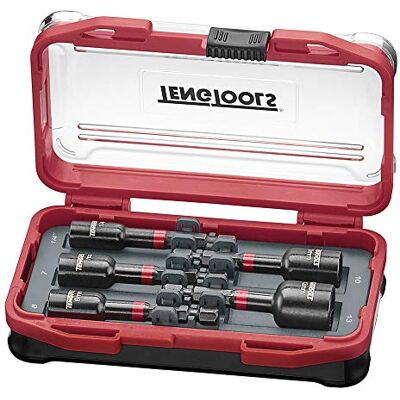 Tengtools Teng Tools TBNSI5 Juego de destornilladores de tuerca de impacto de 65 mm de largo, 1/4 pulgadas 7 8 10 13 mm Tengtools Teng Tools TBNSI5 Juego de destornilladores de tuerca de impacto de 65 mm de largo, 1/4 pulgadas 7 8 10 13 mm
