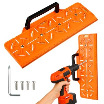 Windfromort Plantilla de Taladro para Enchufe 71 mm – Caja Empotrada y Paredes Secas – Nivel de Burbuja y Regla Integrada, Herramienta de Precisión para Instalación Eléctrica(Naranja) Windfromort Plantilla de Taladro para Enchufe 71 mm – Caja Empotrada y Paredes Secas – Nivel de Burbuja y Regla Integrada, Herramienta de Precisión para Instalación Eléctrica(Naranja)