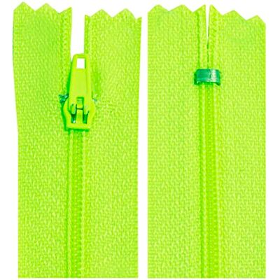 AERZETIX C63321 Juego de 10 Cremalleras en espiral N°3 no separable 25cm en nylon cursor autoblocante en metal color verde lima neón ropa costura pantalones mercería AERZETIX C63321 Juego de 10 Cremalleras en espiral N°3 no separable 25cm en nylon cursor autoblocante en metal color verde lima neón ropa costura pantalones mercería