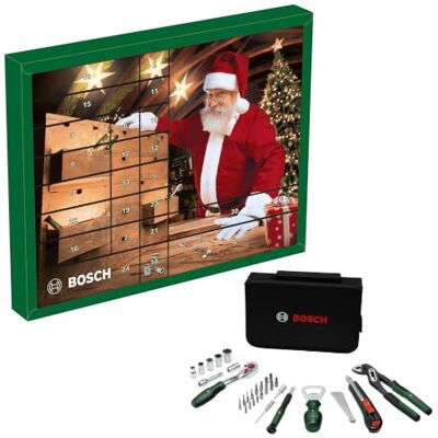 Bosch Calendario de Adviento 2026, Set de 44 piezas alicates para bombas de agua de 176 mm,cúter de 9 mm,carraca de ¼", abridor y 38 accesorios Bosch Calendario de Adviento 2026, Set de 44 piezas alicates para bombas de agua de 176 mm,cúter de 9 mm,carraca de ¼", abridor y 38 accesorios