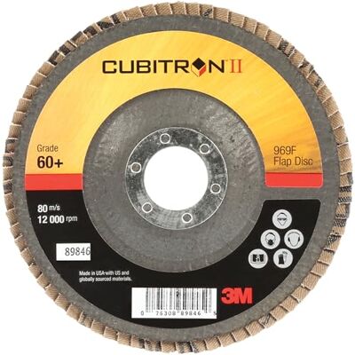 3M Cubitron II Disco de Láminas 969F, 180 mm, Cónico, 80+, 10 discos/caja 3M Cubitron II Disco de Láminas 969F, 180 mm, Cónico, 80+, 10 discos/caja