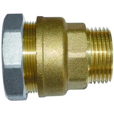 BOUTTE Boutté Unión de latón de polietileno (15 x 21 mm, diámetro de 21), color dorado BOUTTE Boutté Unión de latón de polietileno (15 x 21 mm, diámetro de 21), color dorado