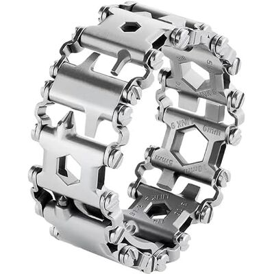 YYCFB Destornillador multifunción para pulsera de herramientas al aire libre, abrelatas, abrebotellas, llave inglesa, pulsera de acero inoxidable 29 en 1 YYCFB Destornillador multifunción para pulsera de herramientas al aire libre, abrelatas, abrebotellas, llave inglesa, pulsera de acero inoxidable 29 en 1