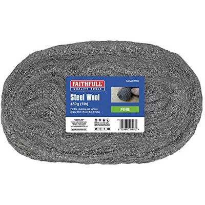 Faithfull ASW1O Lana de acero (450 g, tamaño 0 fina) Faithfull ASW1O Lana de acero (450 g, tamaño 0 fina)