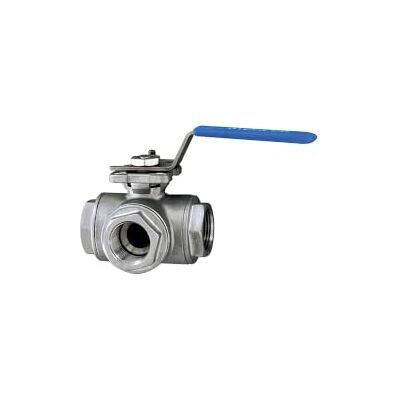 RIEGLER 103474-1082 F-ES Válvula de bola de 3 vías, orificio en T, acero inoxidable 1.4408, G 1 1/4, DN 32, 1 unidad RIEGLER 103474-1082 F-ES Válvula de bola de 3 vías, orificio en T, acero inoxidable 1.4408, G 1 1/4, DN 32, 1 unidad