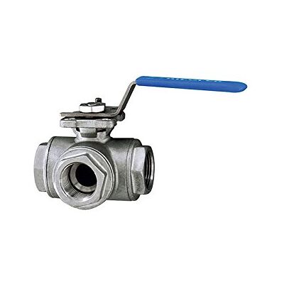 RIEGLER 103476-1082 H-ES Válvula de bola de 3 vías, orificio en T, acero inoxidable 1.4408, G 2, DN 50, 1 unidad RIEGLER 103476-1082 H-ES Válvula de bola de 3 vías, orificio en T, acero inoxidable 1.4408, G 2, DN 50, 1 unidad
