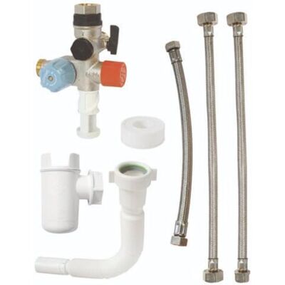 SOMATHERM FOR YOU Kit Completo de Grupo de Triple Seguridad en Acero Inoxidable Orientable para Agua Agresiva Ideal para Instalaciones Domésticas y Profesionales una Protección Optima SOMATHERM FOR YOU Kit Completo de Grupo de Triple Seguridad en Acero Inoxidable Orientable para Agua Agresiva Ideal para Instalaciones Domésticas y Profesionales una Protección Optima