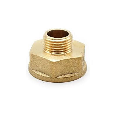 DOJA Barcelona Manguito Reductor M-H Adaptador 1/2 a 3/4 Reducciones de Tubo Laton Conector para Grifo Ducha, Manguera Ducha, Alcachofa Ducha con Manguera, Desague Lavadora, Grifo Jardin DOJA Barcelona Manguito Reductor M-H Adaptador 1/2 a 3/4 Reducciones de Tubo Laton Conector para Grifo Ducha, Manguera Ducha, Alcachofa Ducha con Manguera, Desague Lavadora, Grifo Jardin