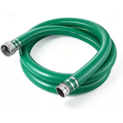 VEVOR Manguera de Succión de PVC 7,62 cm x 6,1 m para Bomba de Agua, Verde Para Piscina, Presión Máxima 60 PSI, Resistente a la Intemperie y a las Roturas, Conexiones Macho y Hembra de Leva y Ranura VEVOR Manguera de Succión de PVC 7,62 cm x 6,1 m para Bomba de Agua, Verde Para Piscina, Presión Máxima 60 PSI, Resistente a la Intemperie y a las Roturas, Conexiones Macho y Hembra de Leva y Ranura