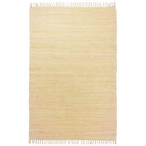 Theko Dhurry Alfombra de algodón 100%, Tejido Plano, Tejido a Mano, 90 x 160 cm, Color Natural Theko Dhurry Alfombra de algodón 100%, Tejido Plano, Tejido a Mano, 90 x 160 cm, Color Natural