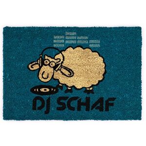 Astra Felpudo de Coco Coco Happy DJ Oveja, 40 x 60 cm, Color Azul Astra Felpudo de Coco Coco Happy DJ Oveja, 40 x 60 cm, Color Azul