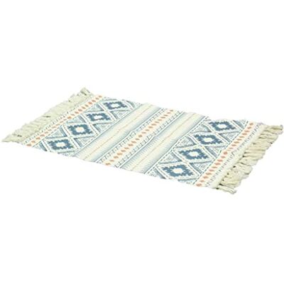 MIMBRE NATURAL Alfombrilla Rustica Azul (60×90×1) MIMBRE NATURAL Alfombrilla Rustica Azul (60×90×1)
