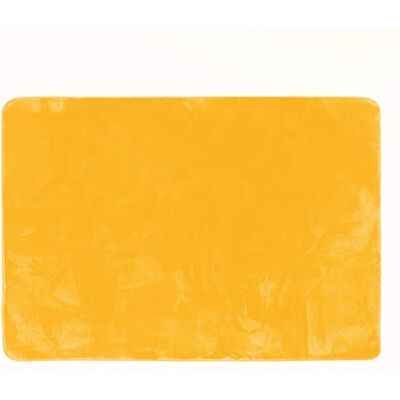 Douceur d'Intérieur Alfombra Rectangular de Franela Lisa, 120 x 170 cm, Color Amarillo Douceur d'Intérieur Alfombra Rectangular de Franela Lisa, 120 x 170 cm, Color Amarillo