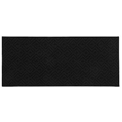 Douceur d'Intérieur Losi Alfombra, Rectangular, 50 x 120 cm, Negra, de bouclette Douceur d'Intérieur Losi Alfombra, Rectangular, 50 x 120 cm, Negra, de bouclette