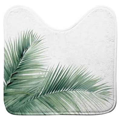Douceur d'Intérieur Havane Alfombra para contorno de váter, 45 x 45 cm, microfibra estampada Douceur d'Intérieur Havane Alfombra para contorno de váter, 45 x 45 cm, microfibra estampada