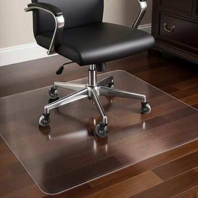 COSYLAND Protector de Suelo para Silla con Ruedas, Alfombra Transparente con Textura Antiarrayado 100 x 120 cm, Tapete de PVC para Silla de Oficina, Parquet, Escritorio o Gaming COSYLAND Protector de Suelo para Silla con Ruedas, Alfombra Transparente con Textura Antiarrayado 100 x 120 cm, Tapete de PVC para Silla de Oficina, Parquet, Escritorio o Gaming