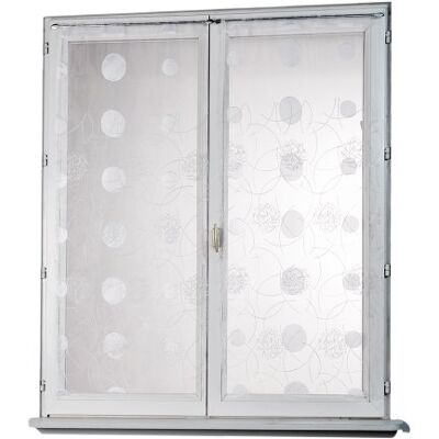 HomeMaison Home Maison HM69812818 Visillo (Organza, 60 x 120 cm), diseño Recto con Bordados de Lunares, Color Blanco HomeMaison Home Maison HM69812818 Visillo (Organza, 60 x 120 cm), diseño Recto con Bordados de Lunares, Color Blanco