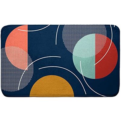 Douceur d'Intérieur , Alfombra de baño 45 x 75 cm, Azul, Microfibra Impresa, Color Pop Douceur d'Intérieur , Alfombra de baño 45 x 75 cm, Azul, Microfibra Impresa, Color Pop