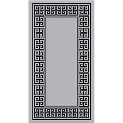 Homemania Alfombra Estampada, 25% poliéster, 75% algodón, Gris, Negro Homemania Alfombra Estampada, 25% poliéster, 75% algodón, Gris, Negro