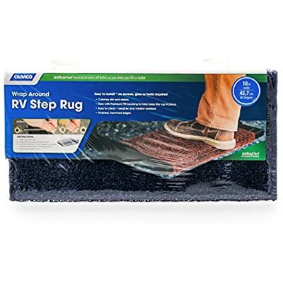 Camco Premium Wrap Around RV Alfombra de Paso, Material de césped (44,5 x 45,7 cm), Color Azul Camco Premium Wrap Around RV Alfombra de Paso, Material de césped (44,5 x 45,7 cm), Color Azul