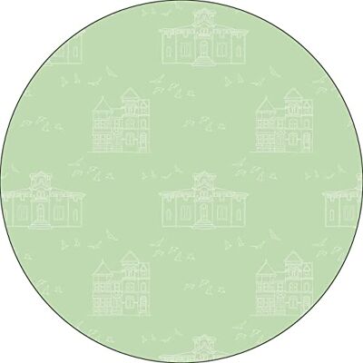 Bonateks , Alfombrilla Redonda con Estampado Digital, Base Antideslizante, para Oficina y hogar, diámetro 22 cm Bonateks , Alfombrilla Redonda con Estampado Digital, Base Antideslizante, para Oficina y hogar, diámetro 22 cm