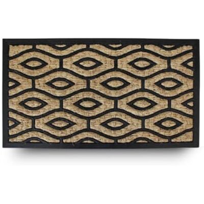 LifeChic Felpudo Spider con Fibras de Coco, Alfombra antisuciedad para Entrada Rectangular, 40 x 70 cm, Fondo de Goma Antideslizante – Impresión de Rombos LifeChic Felpudo Spider con Fibras de Coco, Alfombra antisuciedad para Entrada Rectangular, 40 x 70 cm, Fondo de Goma Antideslizante – Impresión de Rombos