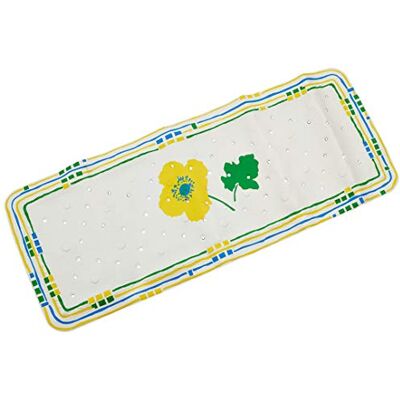 Spirella Alfombra ANTIDESLIZANTELIZANTE Flower SUNSHI 91X36 , Blanco, Estandar Spirella Alfombra ANTIDESLIZANTELIZANTE Flower SUNSHI 91X36 , Blanco, Estandar