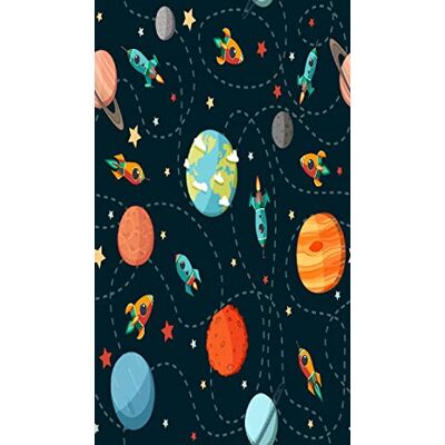 Homemania Alfombra Impresa Space 1 para Niños, Multicolor, 140 X 220 Cm Homemania Alfombra Impresa Space 1 para Niños, Multicolor, 140 X 220 Cm