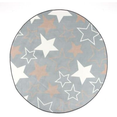 MANTAS MORA Alfombra, Poliéster, Gris, ø100cm MANTAS MORA Alfombra, Poliéster, Gris, ø100cm