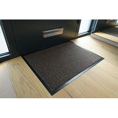 Serdim Rugs Leyla Felpudo para Puerta (90 x 150 cm), diseño Rectangular, Color marrón Serdim Rugs Leyla Felpudo para Puerta (90 x 150 cm), diseño Rectangular, Color marrón