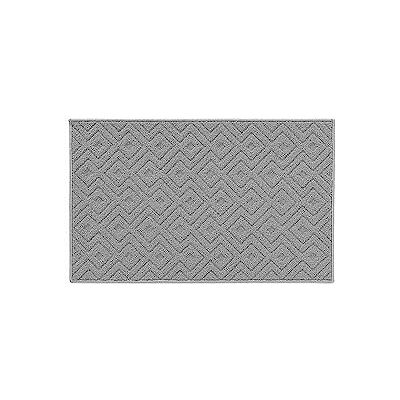 Douceur d'Intérieur Losi Alfombra, Rectangular, 50 x 80 cm, Gris, de bouclette Douceur d'Intérieur Losi Alfombra, Rectangular, 50 x 80 cm, Gris, de bouclette