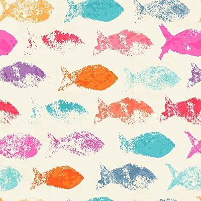 Homemania Alfombra Impresa Colorful Fish para Niños, Multicolor, 80 X 200 Cm Homemania Alfombra Impresa Colorful Fish para Niños, Multicolor, 80 X 200 Cm