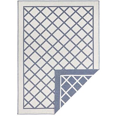 NORTHRUGS Alfombra para Interior y Exterior Sydney 80 x 350 cm, Reversible, Resistente a la Intemperie, Moderna, diseño geométrico, para balcón, terraza, jardín, jardín de Invierno, salón, Resistente NORTHRUGS Alfombra para Interior y Exterior Sydney 80 x 350 cm, Reversible, Resistente a la Intemperie, Moderna, diseño geométrico, para balcón, terraza, jardín, jardín de Invierno, salón, Resistente