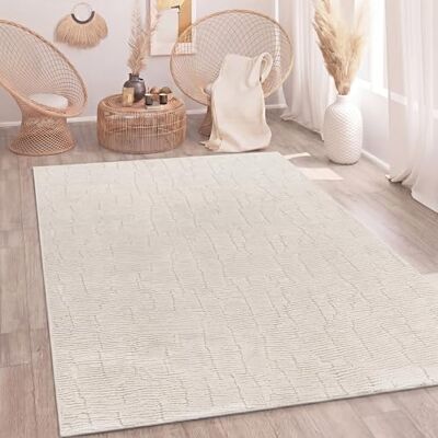 Paco Home - Pelo alto - Crema - 120x160 cm - Alfombra Paco Home - Pelo alto - Crema - 120x160 cm - Alfombra